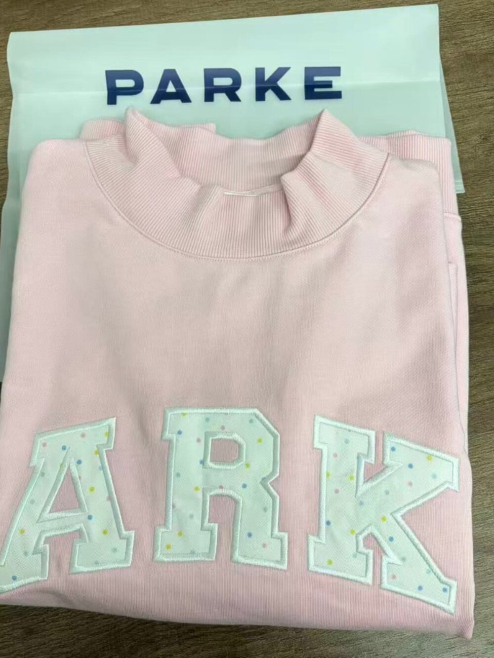 PARKE Women's Pink Logo Sweatshirt